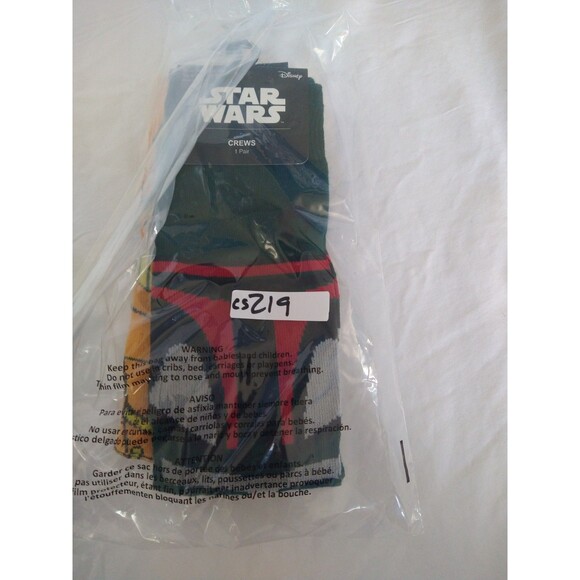 2 PAIRS Star Wars Adult Socks Shoe size 6.5-12 Sock size 10-13 Boba Fett C-3PO - Picture 4 of 4